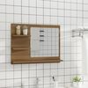 vidaXL Badspiegel Braun Eiche-Optik 60x10,5x45 cm Holzwerkstoff