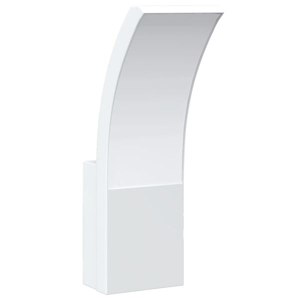 vidaXL LED-Au&szlig;enwandleuchten 2 Stk. Wei&szlig; Aluminiumdruckguss