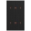 vidaXL Aufbewahrungsbettgestell Schwarz Eichen-Optik 120 x 190 cm