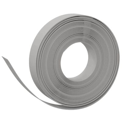 vidaXL Rasenkanten 5 Stk. Grau 10 m 10 cm Polyethylen