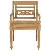 vidaXL Batavia-St&uuml;hle mit Kissen 4 Stk. Massivholz Teak
