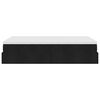 vidaXL Ottoman-Bett mit Matratze Schwarz 120x190 cm Stoff