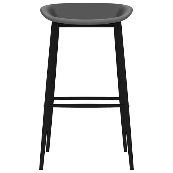 vidaXL Barhocker 4 Stk. Grau