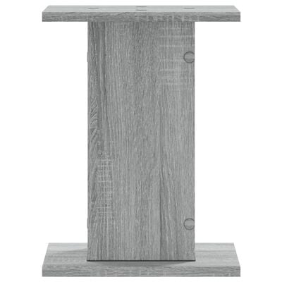 vidaXL Lautsprecherständer 2 Stk. Grau Sonoma 30x30x40cm Holzwerkstoff