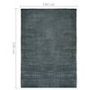 vidaXL Teppich Waschbar Faltbar Grau 160x230 cm Polyester