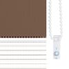 vidaXL Doppelrollo Braun 105x100 cm Stoffbreite 100,9 cm Polyester