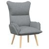 vidaXL Sessel Hellgrau 69 x 74 x 93 cm Stoff und Sperrholz