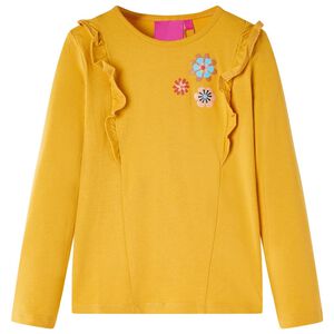 vidaXL Kinder-Langarmshirt Dunkelocker 104