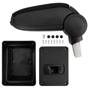 vidaXL Auto-Armlehne f&uuml;r SKODA OCTAVIA (ab 2014) Schwarz 17x40x(31&ndash;49) cm ABS