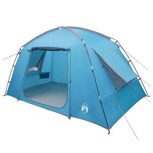 vidaXL H&uuml;tten-Zelt mit Dach Blau 300 x 210 x 156 cm Polyester