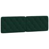 vidaXL Bett mit Matratze Dunkelgr&uuml;n 160x200 cm Samt