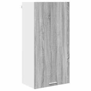 vidaXL H&auml;ngeschrank Grau Sonoma und Wei&szlig; 50 x 31 x 100 cm