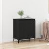 vidaXL Sideboard Schwarz Eichen-Optik 60 x 35 x 70 cm Holzwerkstoff