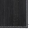 vidaXL Teppich Rechteckig Schwarz 80x400 cm Bambus