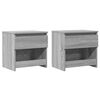 vidaXL Nachttische 2 Stk. Grau Sonoma 40x30x39 cm Holzwerkstoff