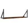 vidaXL Wandregale 2 Stk. R&auml;uchereiche 80x25x25,5 cm Holzwerkstoff