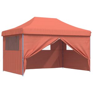 vidaXL Partyzelt 292 x 440 x 315 cm Terrakotta Oxford-Stoff