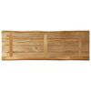 vidaXL Tischplatte mit Baumkante 140x40x2,5 cm Raues Mango Massivholz