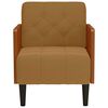 vidaXL Sessel mit Armlehnen Braun 55 cm Samt