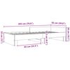 vidaXL Bettgestell Betongrau 90x200 cm Holzwerkstoff