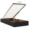 vidaXL Ottoman-Bett mit Matratzen & LEDs Schwarz 200x200 cm Samt
