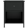 vidaXL Nachttisch Schwarz 40x42x50 cm Holzwerkstoff
