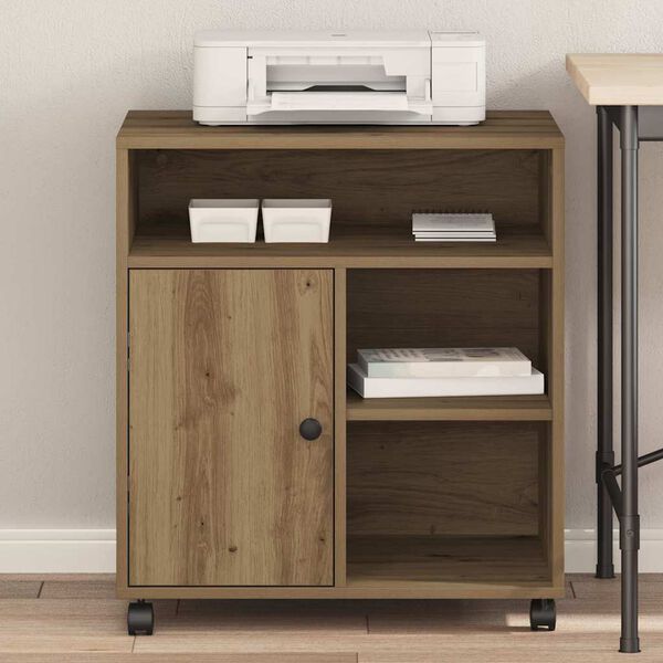 vidaXL Druckerständer Artisan-Eiche 60 x 50 x 67 cm Holzwerkstoff