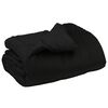 vidaXL Winterbettdecke Gepolstert Schwarz 140 x 220 cm Mikrofaser