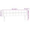 vidaXL LED Kopfteil Dunkelgr&uuml;n 203x16x78/88 cm Samt
