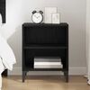 vidaXL Nachttisch Schwarz Eichen-Optik 40 x 30 x 50 cm Holzwerkstoff