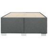 vidaXL Bettgestell ohne Matratze Dunkelgrau 120x200 cm Stoff