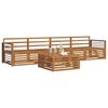 vidaXL Outdoor-Sofagarnitur 5 pcs Natur
