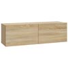 vidaXL TV-Wandschrank Sonoma-Eiche Holzwerkstoff
