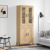 vidaXL Highboard Sonoma-Eiche 69,5x34x180 cm Holzwerkstoff