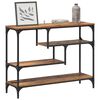 vidaXL Konsolentisch mit Regal Altholz 100 x 30 x 75 cm Holzwerkstoff