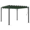 vidaXL Gazebo mit Lamellen-Dach 3 x 3 x 2,14 m Gr&uuml;n