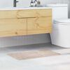 vidaXL Rutschfeste Badmatte Creme 50 x 80 cm PP