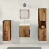 vidaXL Badezimmerm&ouml;bel-Set Wandmontiert 4 pcs Altholz Holzwerkstoff