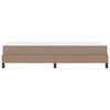 vidaXL Bettrahmen mit Matratze Cappuccino 90 x 190 cm Stoff