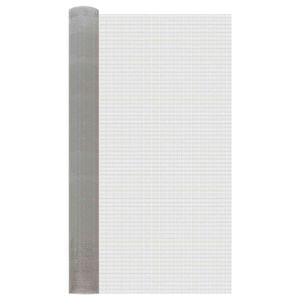 vidaXL Mesh Bildschirm 100 x 500 cm 6 Mesh Edelstahl 201 Silber
