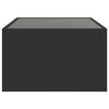 vidaXL Couchtisch mit Infinity-LED Schwarz 90x50x30 cm