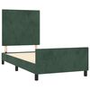 vidaXL Bettgestell ohne Matratze Dunkelgr&uuml;n 90x190 cm Samt