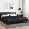 vidaXL Sommerdecke Schwarz 220 x 260 cm Satin und Mikrofaser
