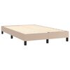 vidaXL Boxspringbett Matratze Cappuccino-Braun 120x200cm Kunstleder