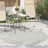 vidaXL Bereichsteppiche Rund PALMERAS Gr&uuml;n &Oslash; 120 CM Polyester