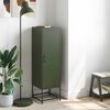vidaXL Highboard Olivgr&uuml;n 36x39x123 cm Stahl