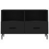 vidaXL TV-Schrank Schwarz 80x36x50 cm Holzwerkstoff