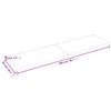 vidaXL Wandregal Hellbraun 200x50x(2-4) cm Massivholz Eiche Behandelt
