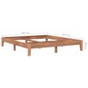 vidaXL Massivholzbett Teak 180x200 cm