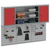 vidaXL Werkzeugschrank-Set 6 pcs Rot Pulverbeschichteter Stahl